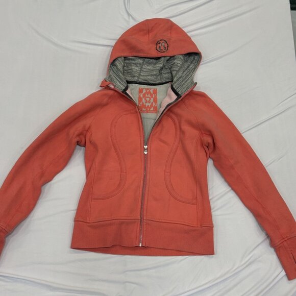 Lululemon Scuba Hoodie – Coral – Size 8 - Picture 1 of 2